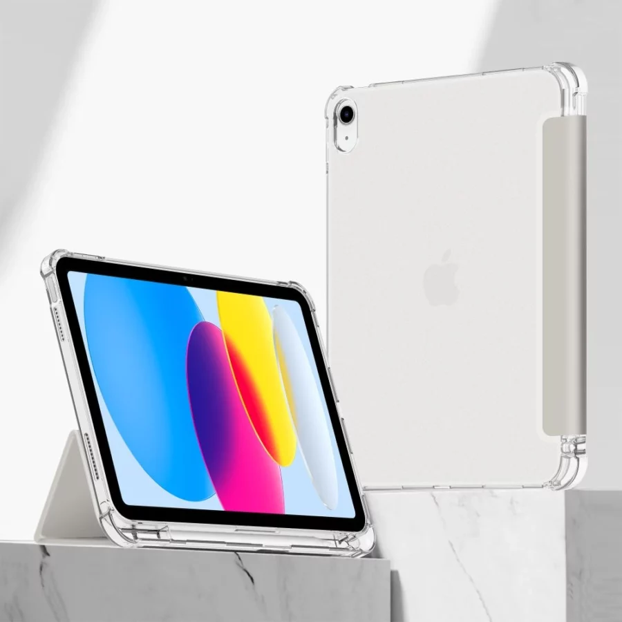 Etui Tech-Protect SC Pen Hybrid na iPad 10 / 2022 - szare - przezroczyste
