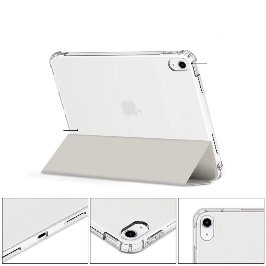 Etui Tech-Protect SC Pen Hybrid na iPad 10 / 2022 - szare - przezroczyste