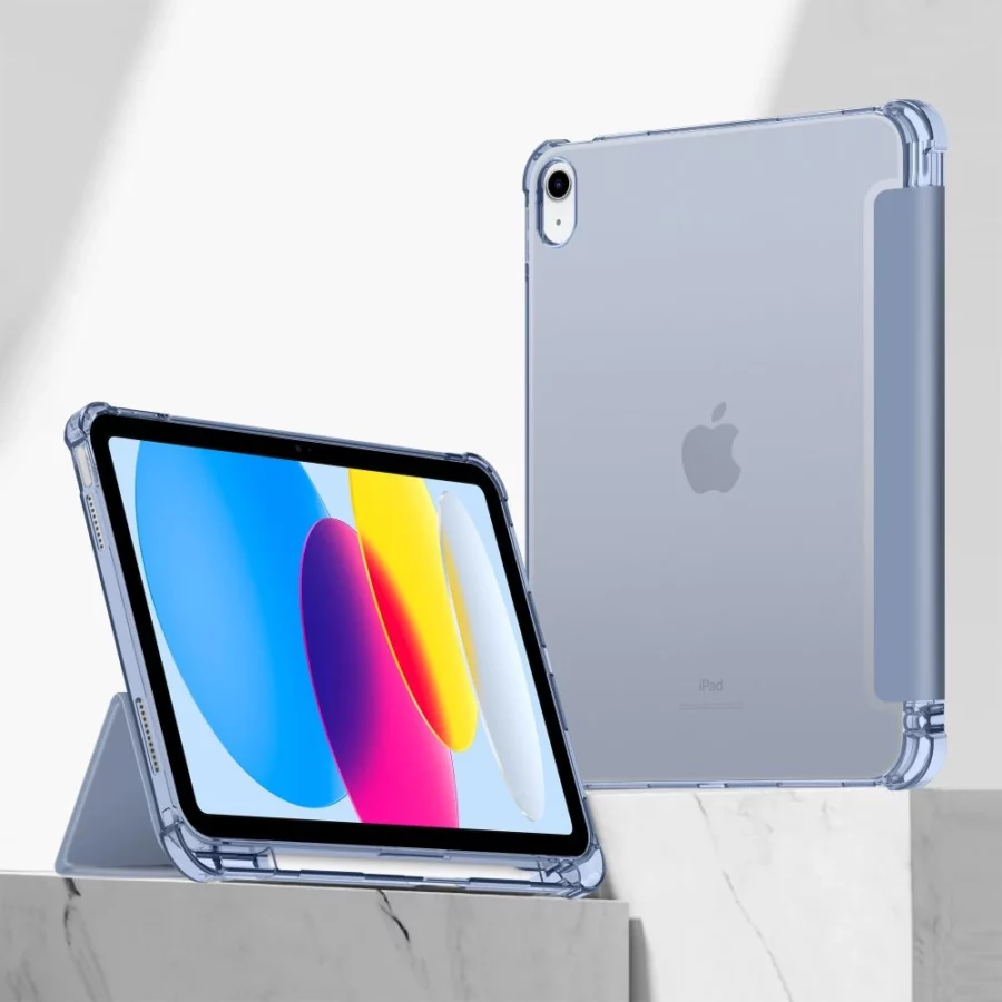 Etui Tech-Protect SC Pen Hybrid na iPad 10 / 2022 - niebieskie - przezroczyste