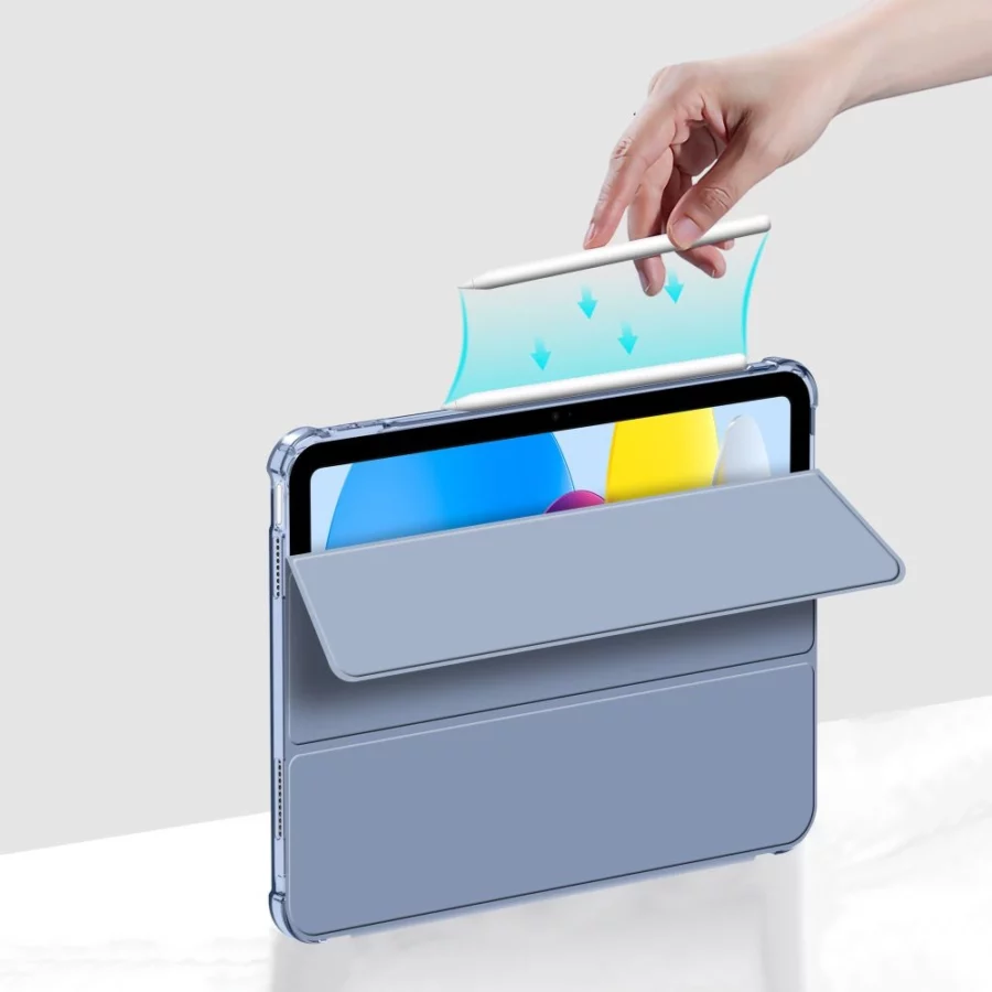 Etui Tech-Protect SC Pen Hybrid na iPad 10 / 2022 - niebieskie - przezroczyste