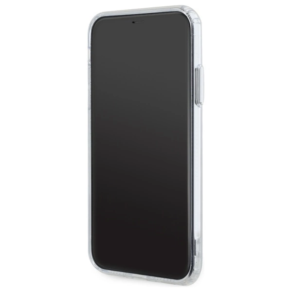 Etui Karl Lagerfeld IML Metal Choupette Head MagSafe na iPhone 11 - białe