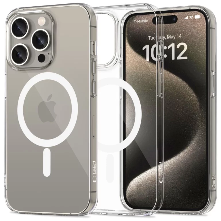 Etui Tech-Protect FlexAir MagSafe na iPhone 15 Pro - przezroczyste