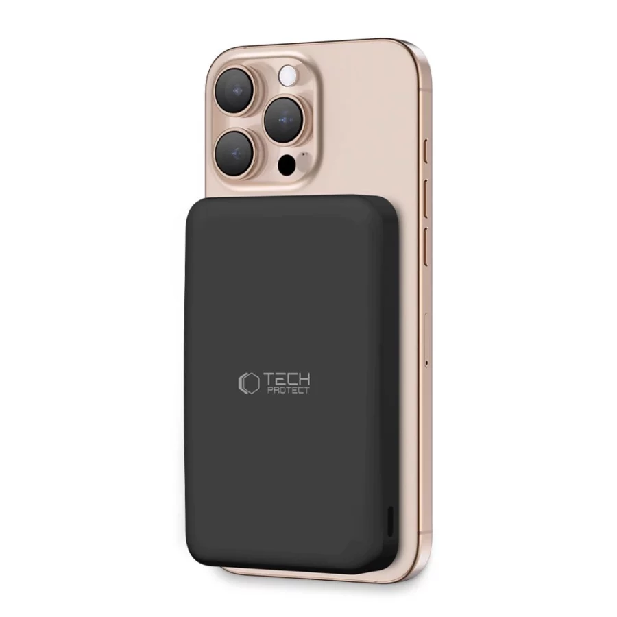 Powerbank Tech-Protect PB24 LifeMag QI2 MagSafe 10000 mAh - czarny