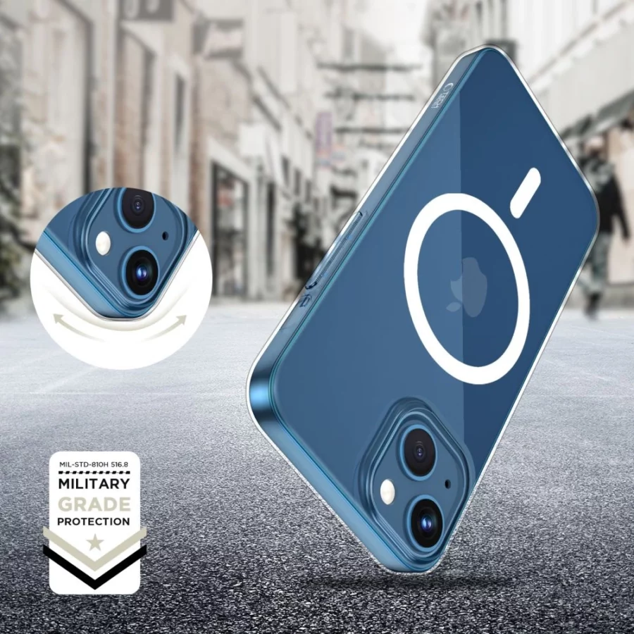 Etui Tech-Protect FlexAir MagSafe na iPhone 13 Mini - przezroczyste