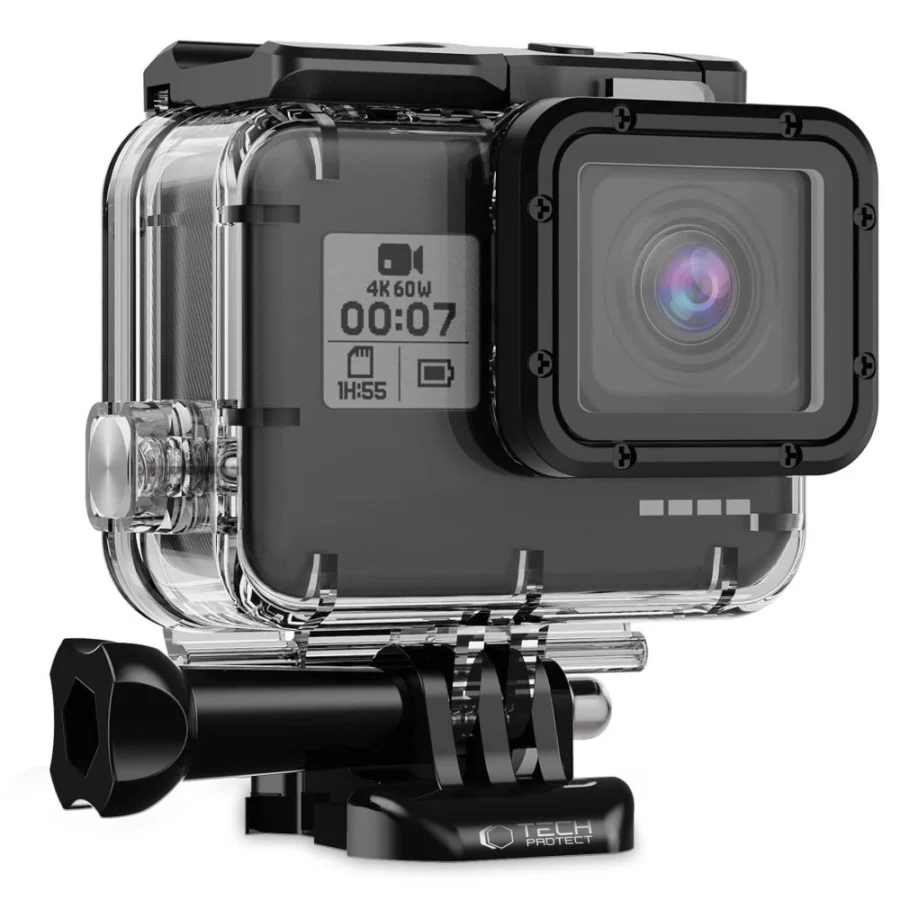 Etui Tech-Protect GA200 wodoodporne do GoPro Hero 5 / 6 / 7 - przezroczyste