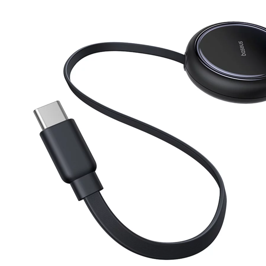 Kabel zwijany Baseus Bright Mirror Series USB-C - 2 x USB-C 100W 1m - czarny