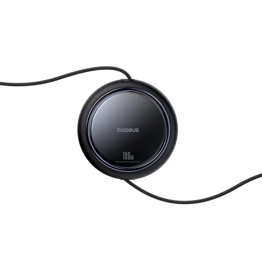 Kabel zwijany Baseus Bright Mirror Series USB-C - 2 x USB-C 100W 1m - czarny