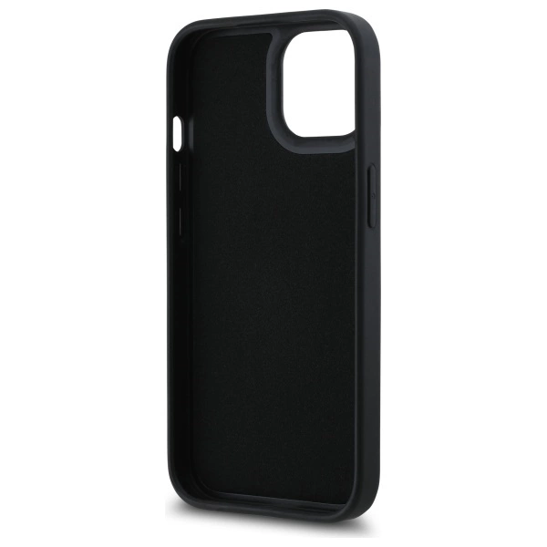 Etui Karl Lagerfeld 3D Rubber Signature na iPhone 15 - czarne