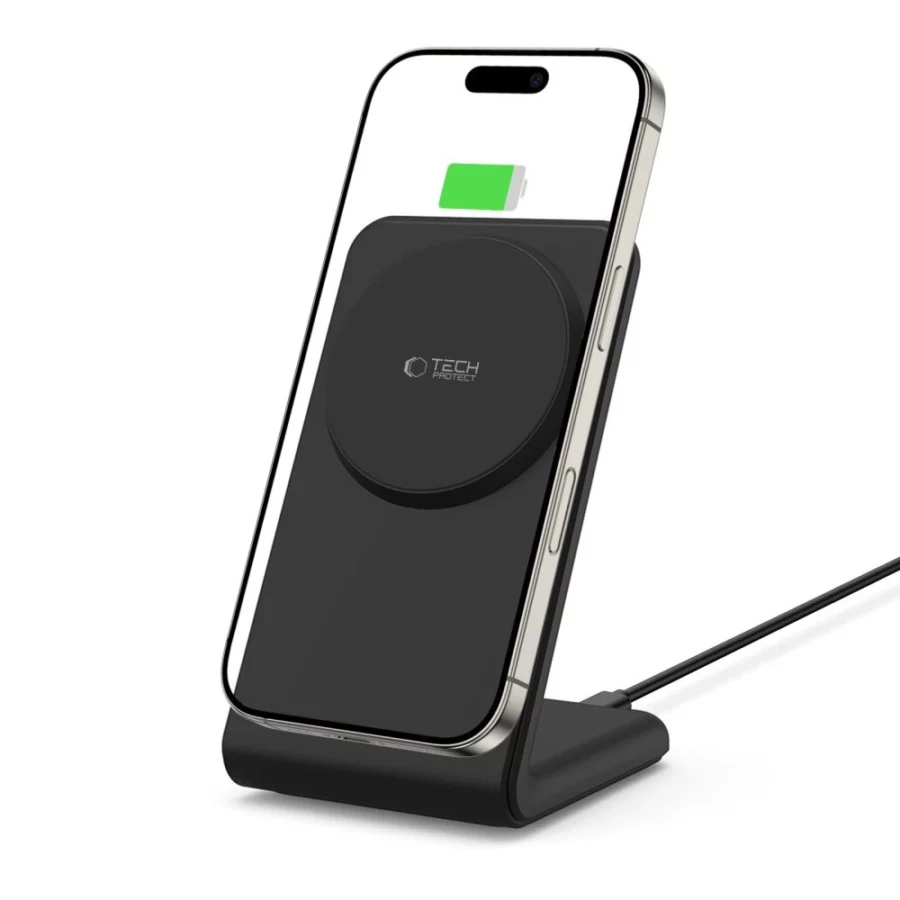 Ładowarka bezprzewodowa Tech-Protect QI15W-A38 MagSafe - czarna