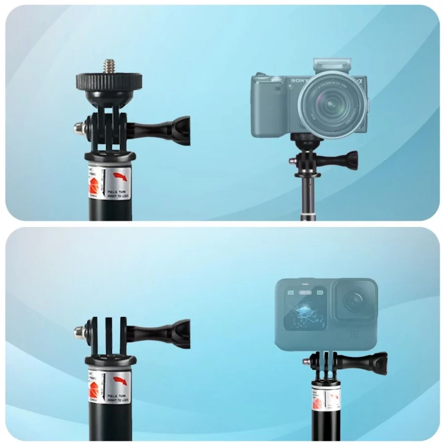 Uchwyt Tech-Protect GA100 Monopad & Selfie Stick do GoPro / DJI - czarny