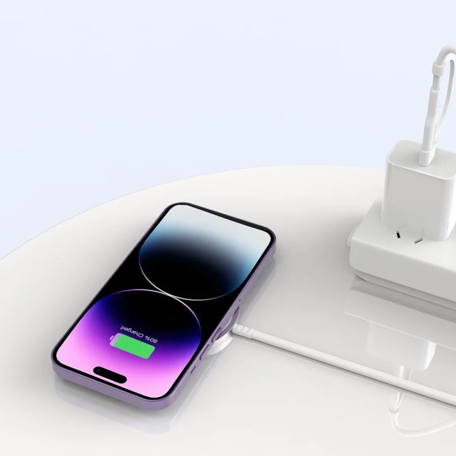 Ładowarka bezprzewodowa magnetyczna Tech-Protect QI15W-A44 z MagSafe - biała