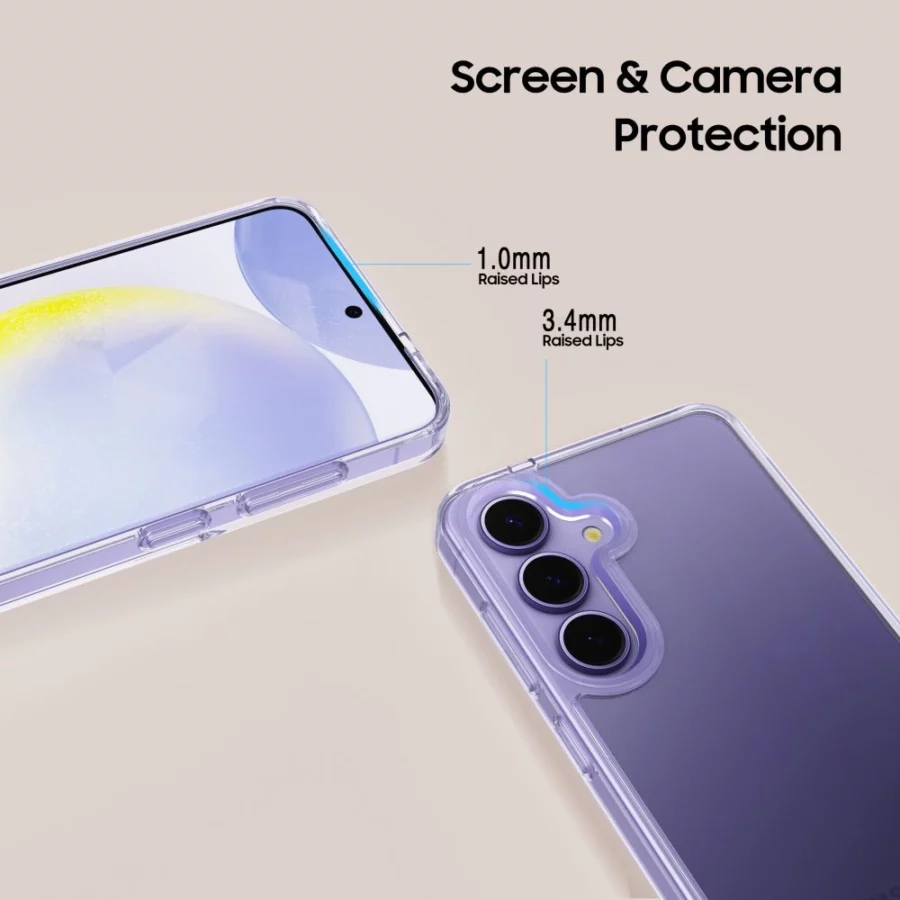 Etui Tech-Protect Flexair Hybrid na Samsung Galaxy S25 - przezroczyste