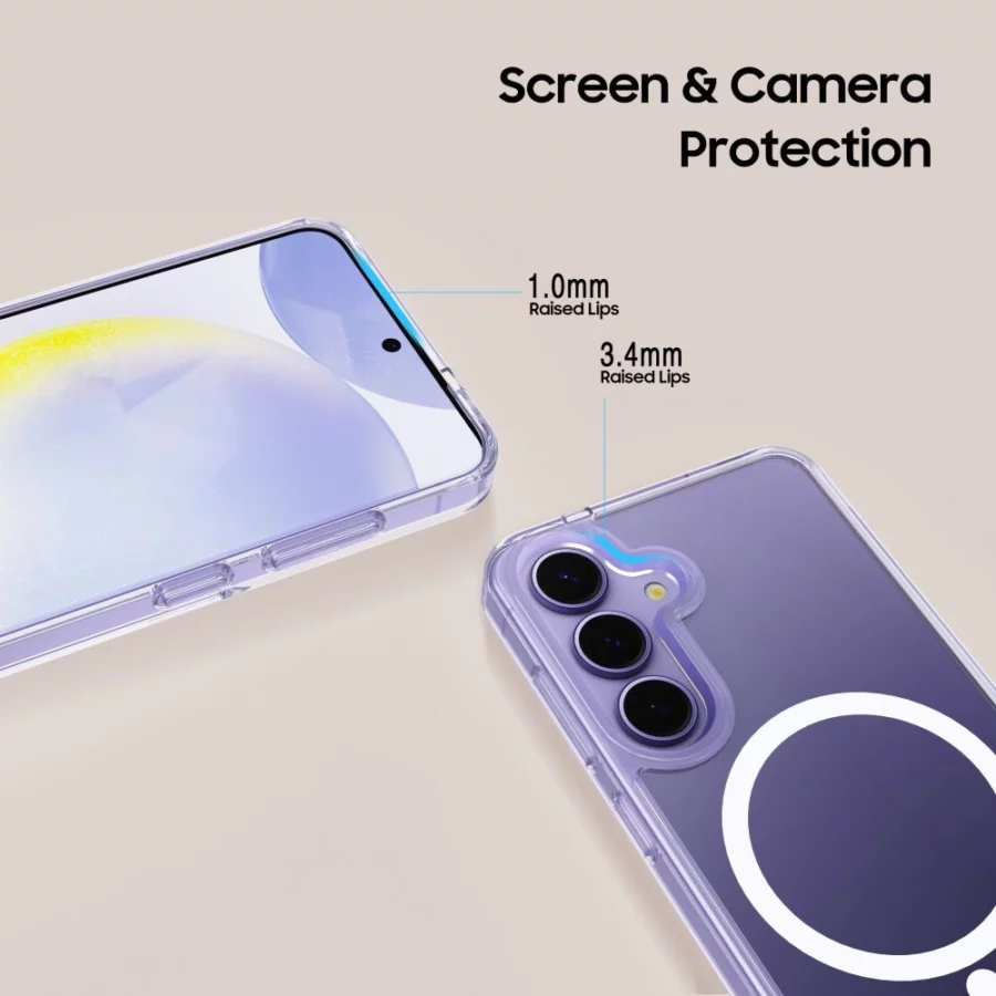 Etui Tech-Protect FlexAir Hybrid MagSafe na Samsung Galaxy S25 - przezroczyste