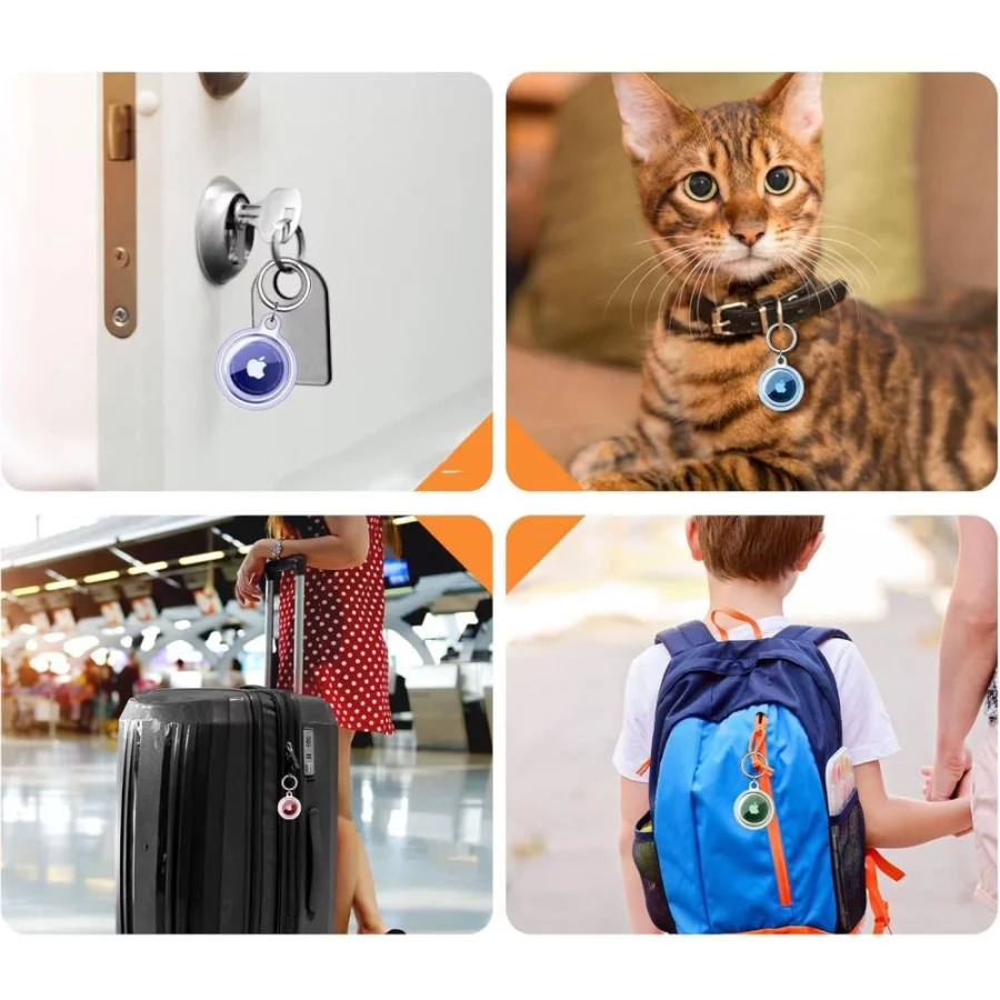 Etui Tech-Protect Icon 4-pack na Apple AirTag - przezroczyste
