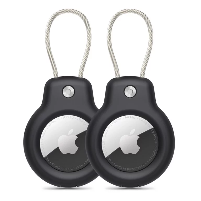 Etui Tech-Protect Rough Vein 2-pack na Apple AirTag - czarne