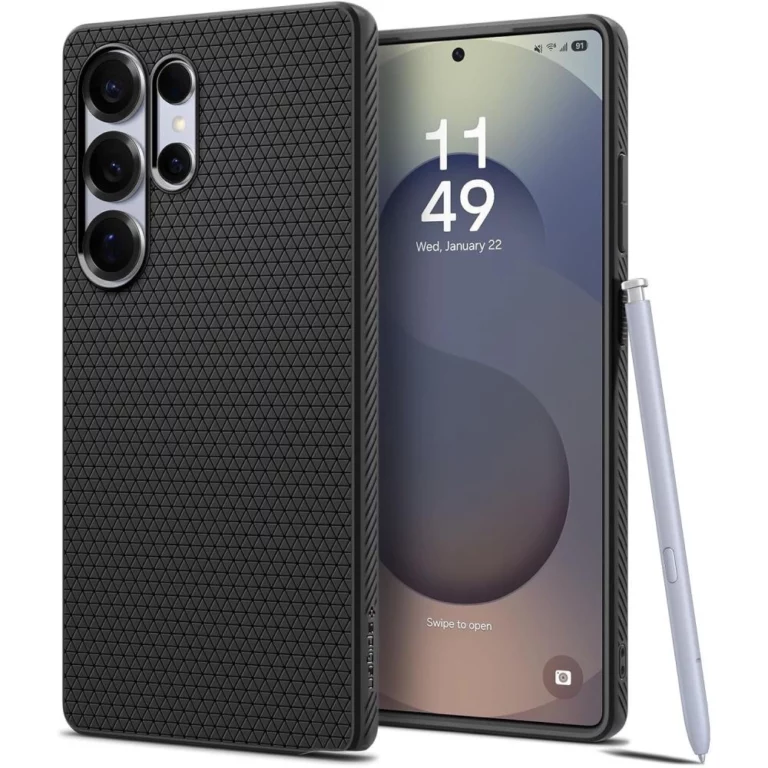 Etui Spigen Liquid Air na Samsung Galaxy S25 Ultra - czarne