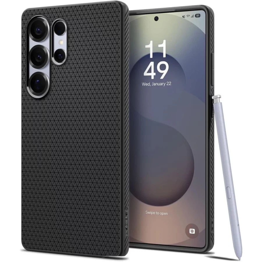 Etui Spigen Liquid Air na Samsung Galaxy S25 Ultra - czarne