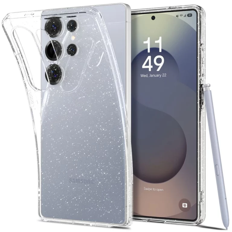 Etui Spigen Liquid Crystal na Samsung Galaxy S25 Ultra - przezroczysto-brokatowe