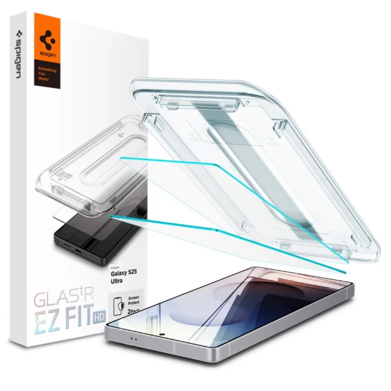 Szkło hartowane Spigen Glas.tR EZ FIT 2-pack na Samsung Galaxy S25 Ultra - przezroczyste