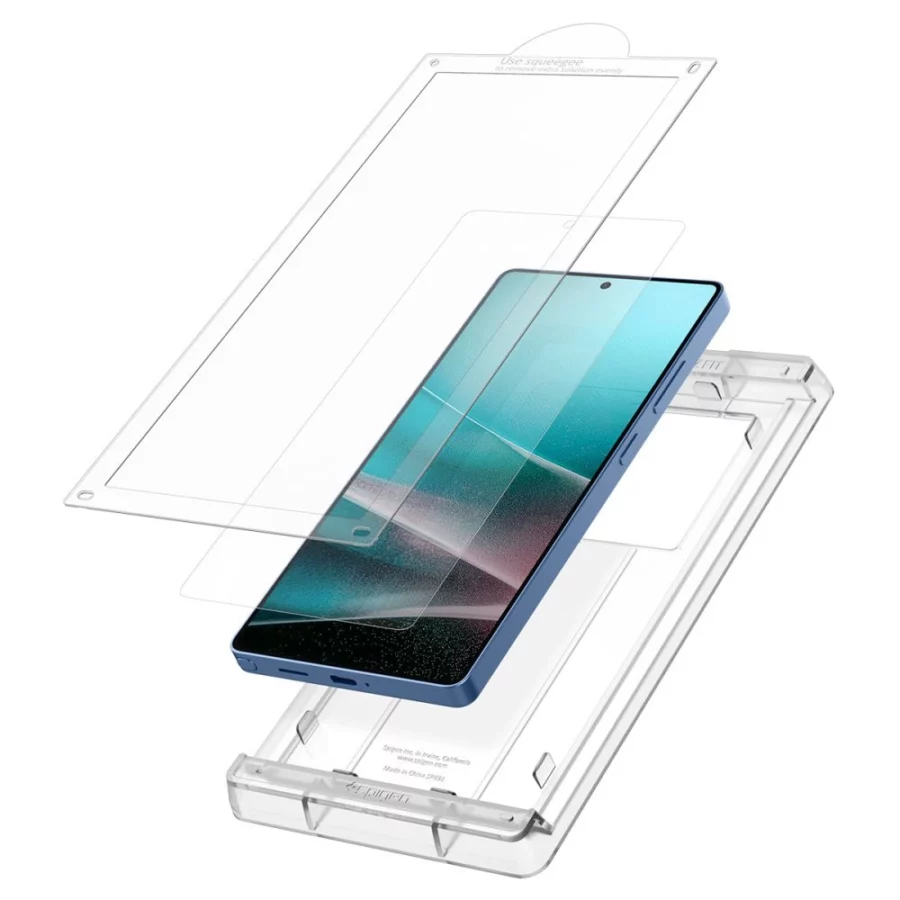 Szkło hybrydowe Spigen Elite Shield EZ FIT na Samsung Galaxy S25 Ultra - przezroczyste