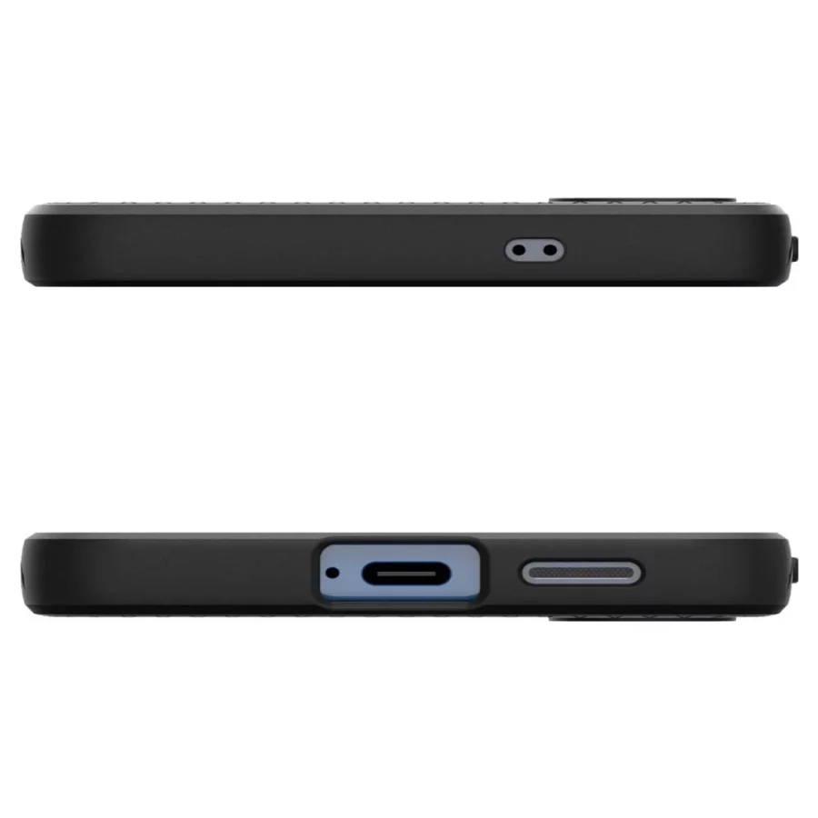 Etui Spigen Liquid Air na Samsung Galaxy S25 - czarny-mat