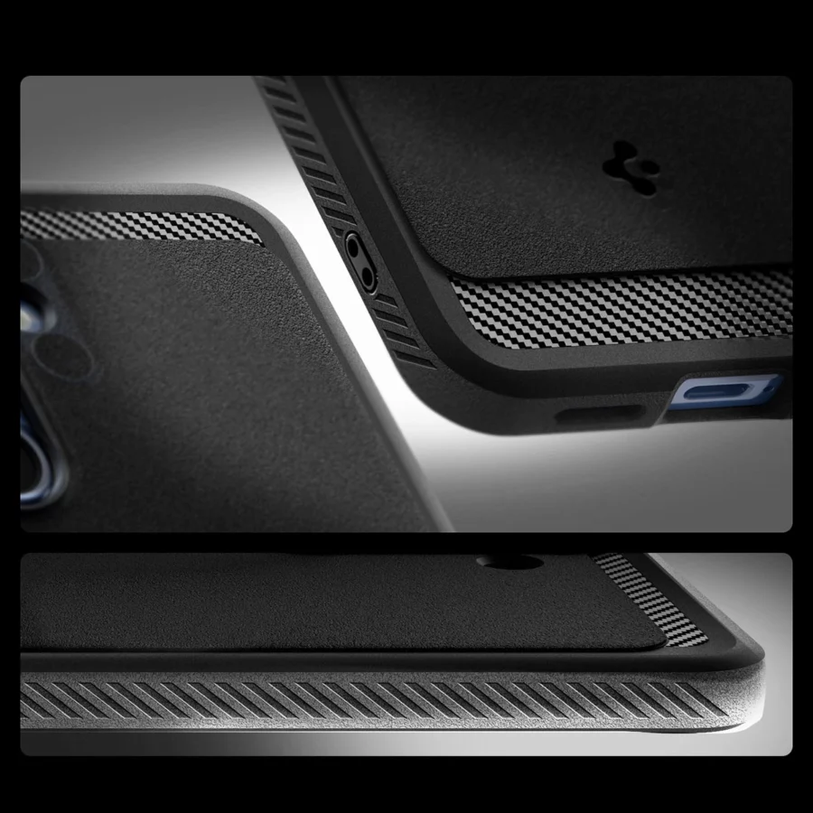 Etui Spigen Rugged Armor Mag MagSafe na Samsung Galaxy S25 - czarne matowe