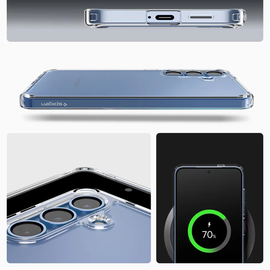 Etui Spigen Ultra Hybrid na Samsung Galaxy S25 - przezroczyste
