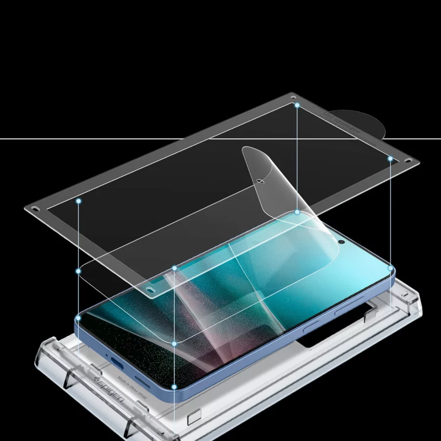 Folia hydrożelowa Spigen ELITE SHIELD EZ FIT na Samsung Galaxy S25 - przezroczyste