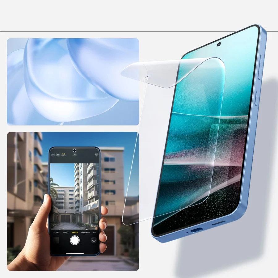 Folia hydrożelowa Spigen ELITE SHIELD EZ FIT na Samsung Galaxy S25 - przezroczyste