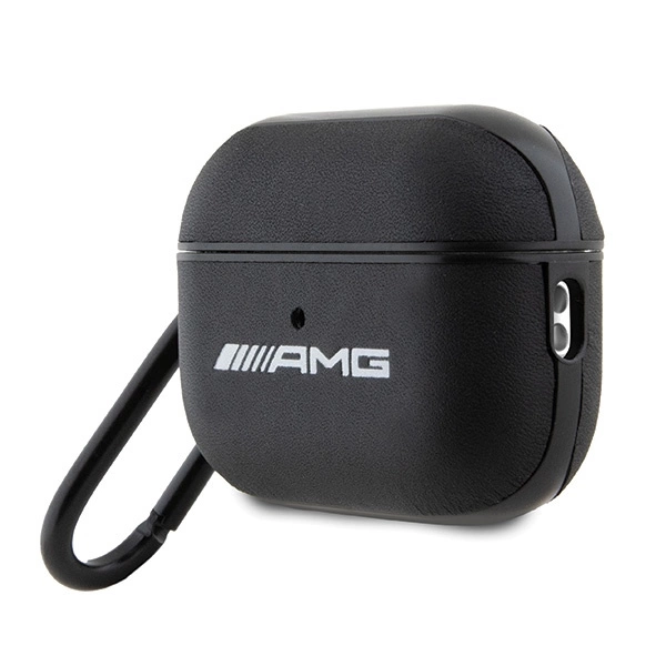 Etui AMG Leather White Logo na AirPods Pro 2 (2022/2023) - czarne