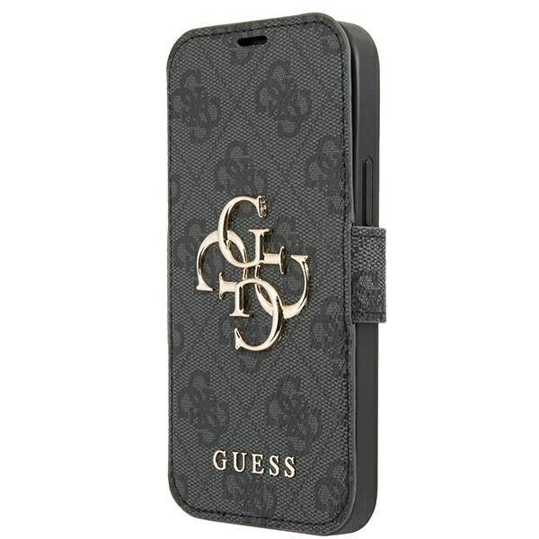 Etui Guess 4G Big Metal Logo na iPhone 13 Pro Max 6,7" - szare