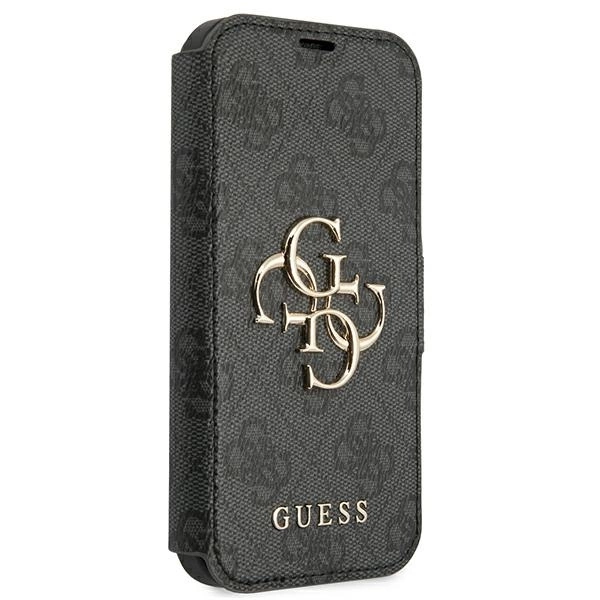 Etui Guess 4G Big Metal Logo na iPhone 13 Pro Max 6,7" - szare