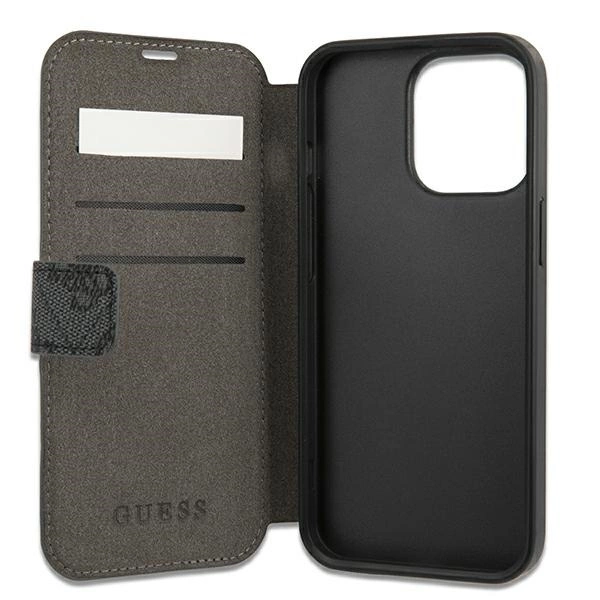 Etui Guess 4G Big Metal Logo na iPhone 13 Pro Max 6,7" - szare