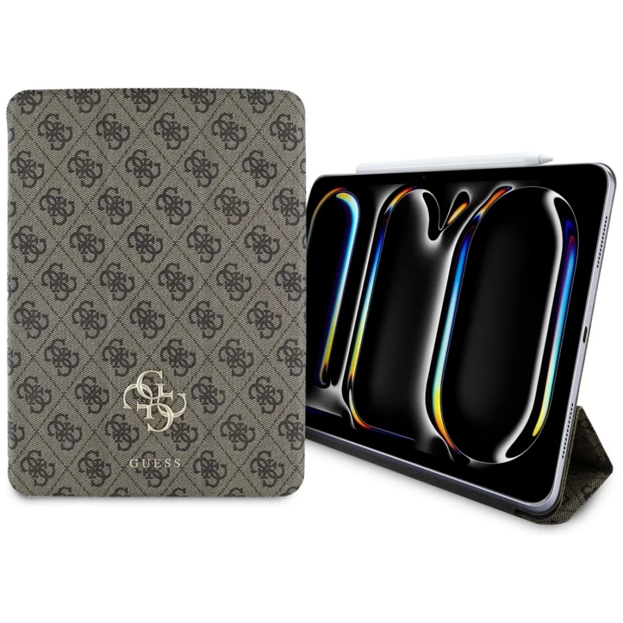 Etui Guess Magnetic 4G Big Logo na iPad Pro 11" 2024  - brązowe