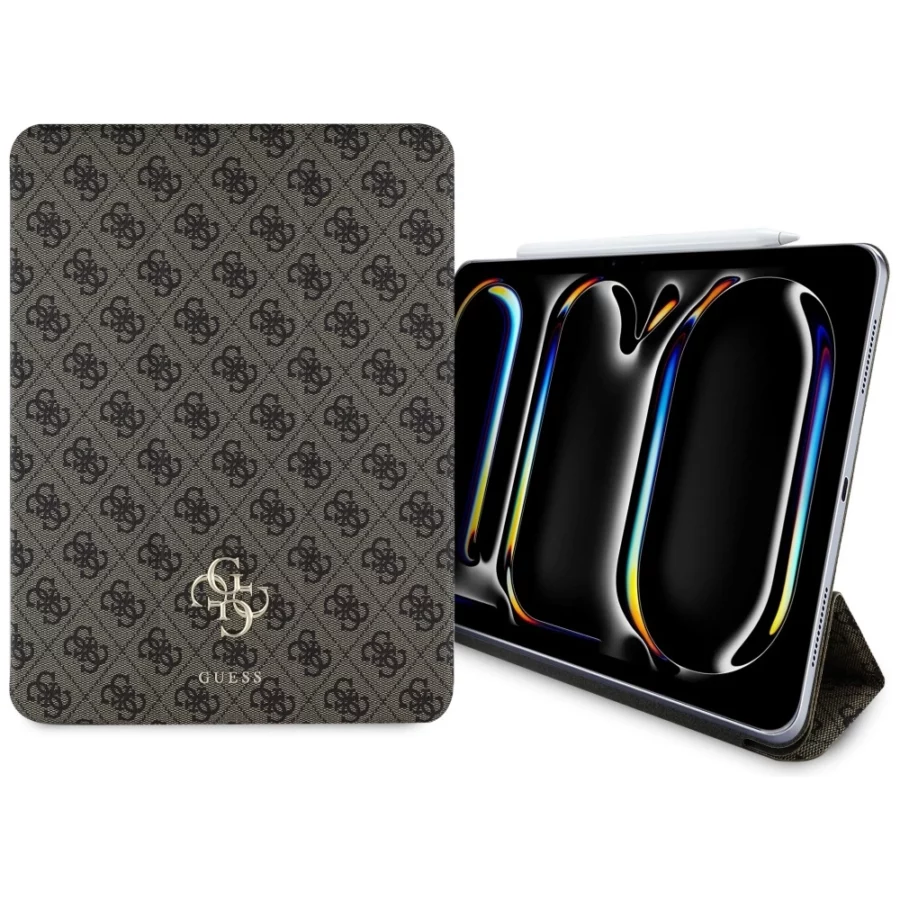Etui Guess Magnetic 4G Big Logo na iPad Pro 13" 2024 - brązowe