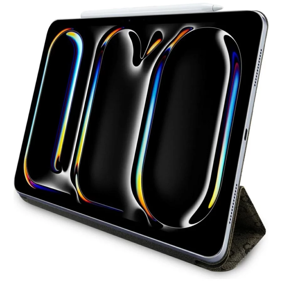 Etui Guess Magnetic 4G Big Logo na iPad Pro 13" 2024 - brązowe