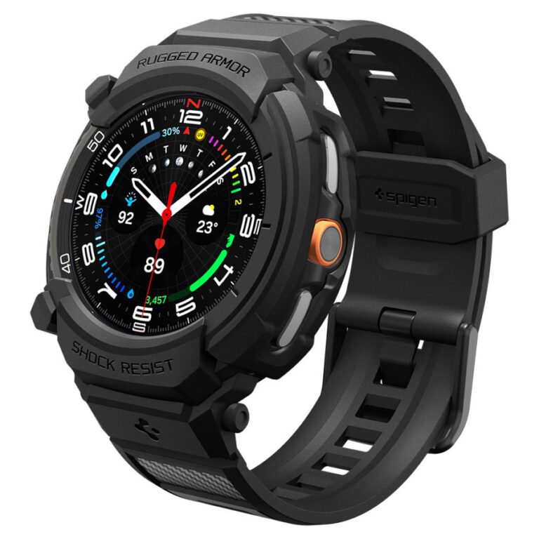 SPIGEN RUGGED ARMOR ”PRO” SAMSUNG GALAXY WATCH 8 CLASSIC (46 MM) MATTE BLACK