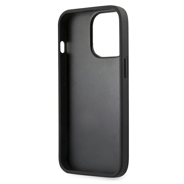 Etui Guess Saffiano Strap na iPhone 13 Pro Max 6,7" - niebieske