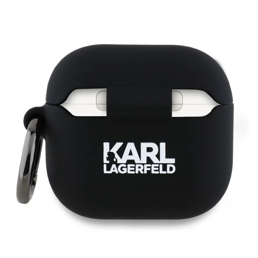 Etui Karl Lagerfeld Silicone Choupette Head 3D na AirPods 4 - czarne