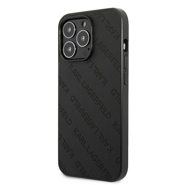 Etui Karl Lagerfeld Perforated Allover na iPhone 13 Pro / 13 6,1" - czarne