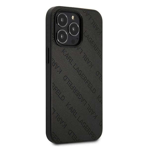 Etui Karl Lagerfeld Perforated Allover na iPhone 13 Pro / 13 6,1" - czarne