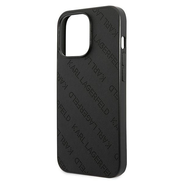 Etui Karl Lagerfeld Perforated Allover na iPhone 13 Pro / 13 6,1" - czarne