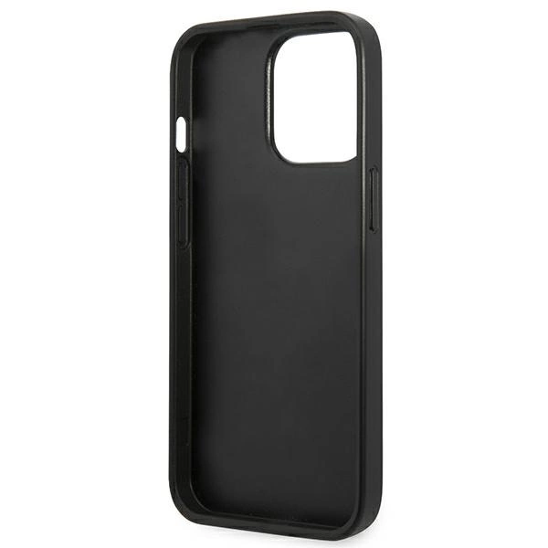 Etui Karl Lagerfeld Saffiano Plaque na iPhone 13 Pro / 13 6,1" - srebrne