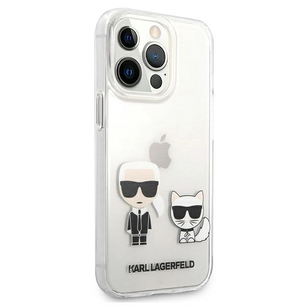 Etui Karl Lagerfeld Karl & Choupette na iPhone 13 Pro Max 6,7" - przezroczyste