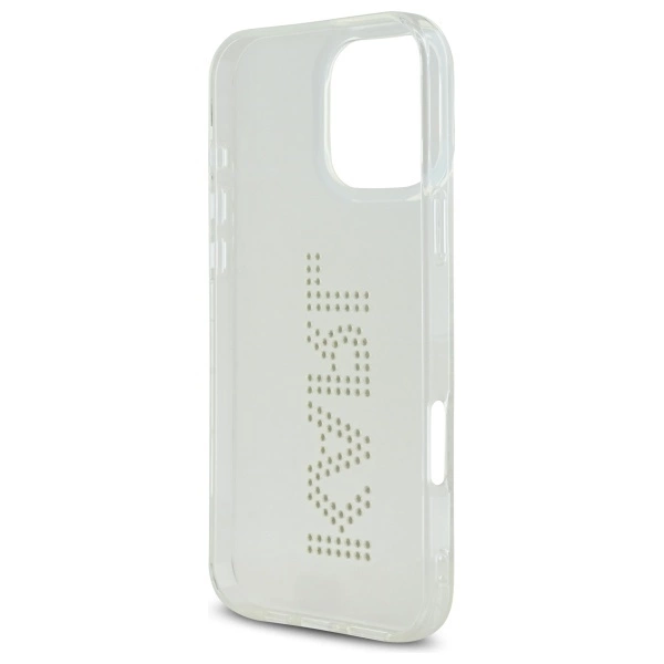 Etui Karl Lagerfeld IML Rhinestones Logo na iPhone 16 Pro Max 6.9" - przezroczyste
