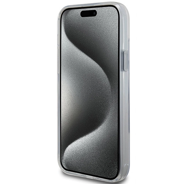 Etui Karl Lagerfeld Ring Stand Karl&Choupettte MagSafe na iPhone 15 Plus / 14 Plus 6.7" - białe