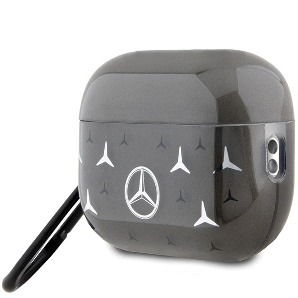 Etui Mercedes Large Star Pattern na AirPods Pro 2 (2022/2023) - czarne