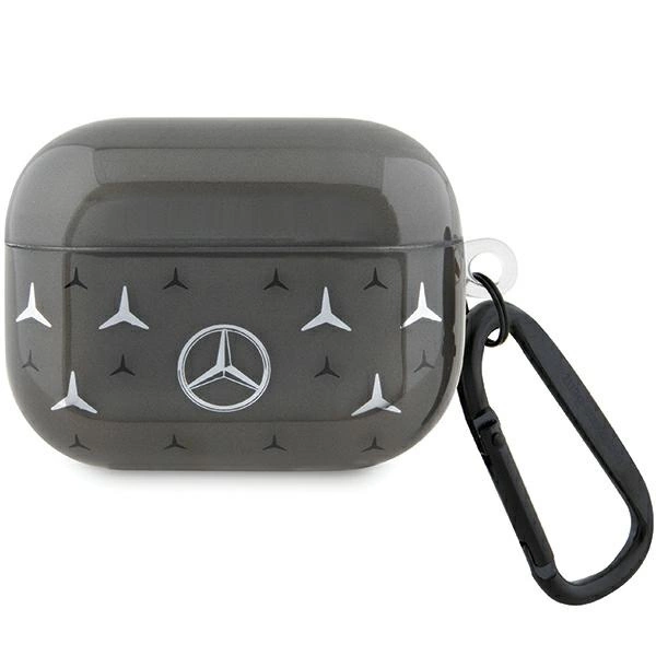 Etui Mercedes Large Star Pattern na AirPods Pro  - czarne