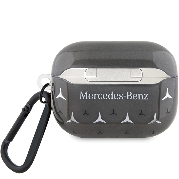 Etui Mercedes Large Star Pattern na AirPods Pro  - czarne