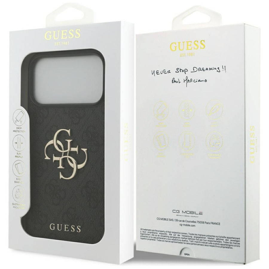 Etui Guess 4G Big Logo do iPhone 17 Pro  Max czarny